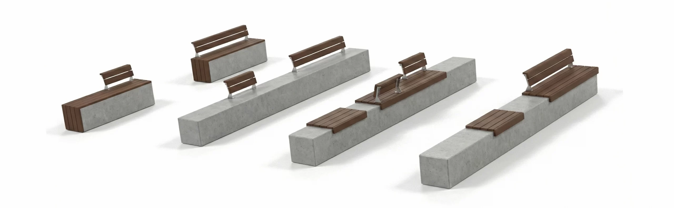 Assises bois pour muret béton.